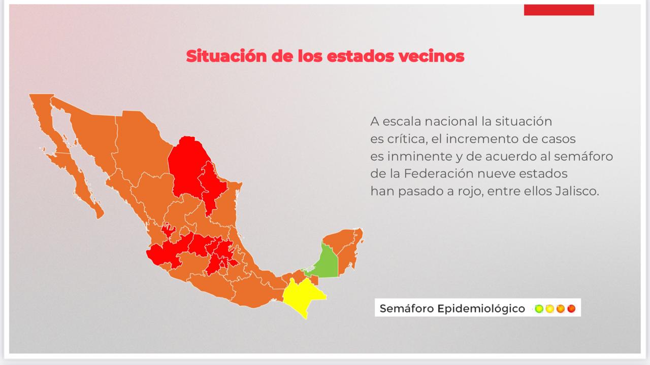 desaparición Mayra Ciudad Guzmán, Jalisco regresa a semáforo rojo por Covid-19