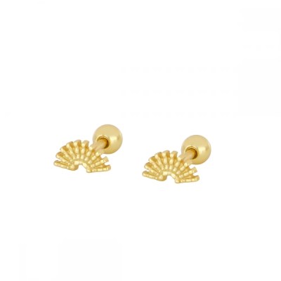 Pendiente piercing ABANICO gold