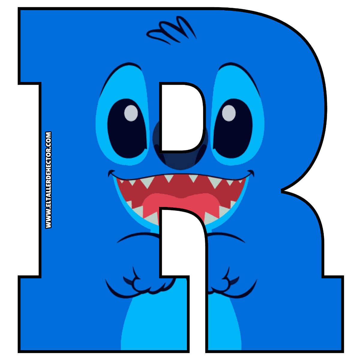 Letra R de Stitch