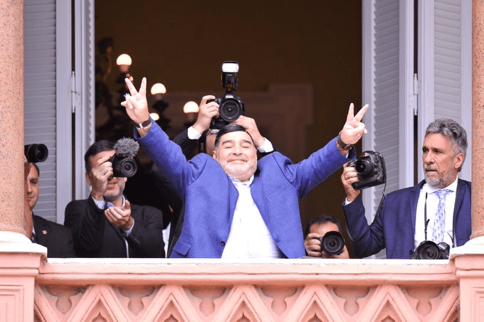 VELATORIO DE MARADONA EN CASA ROSADA
