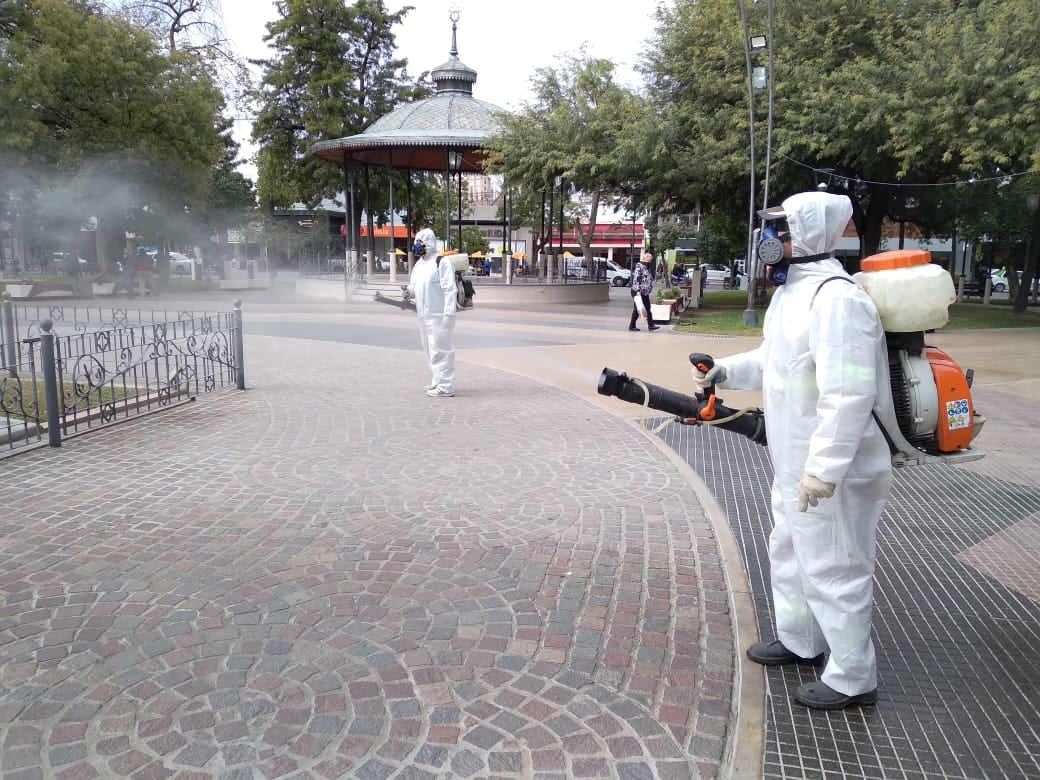 SANITIZACION PLAZA LIBERTAD