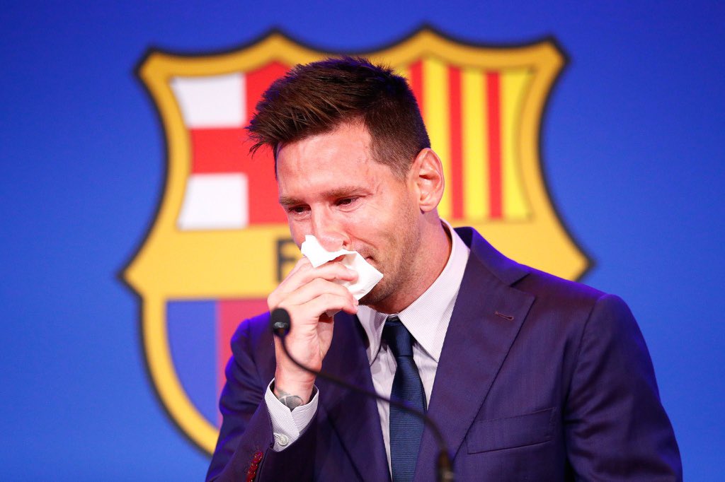MESSI LLORANDO
