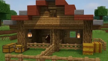 Construccion Establo idea Minecraft