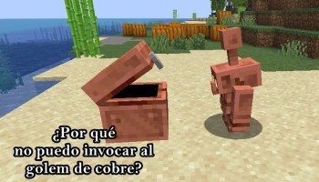 por que no consigo invocar al golem de cobre en minecraft