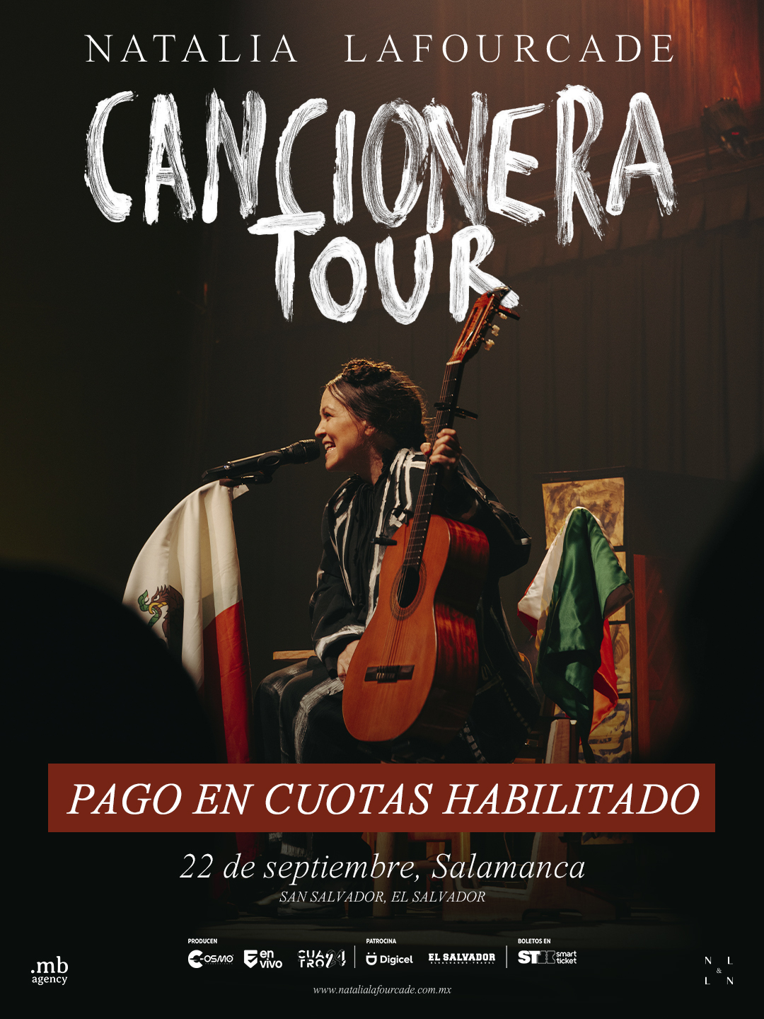 ¡NATALIA LAFOURCADE EN EL SALVADOR Y AHORA PUEDES VIVIR EL “CANCIONERA TOUR” EN CUOTAS!