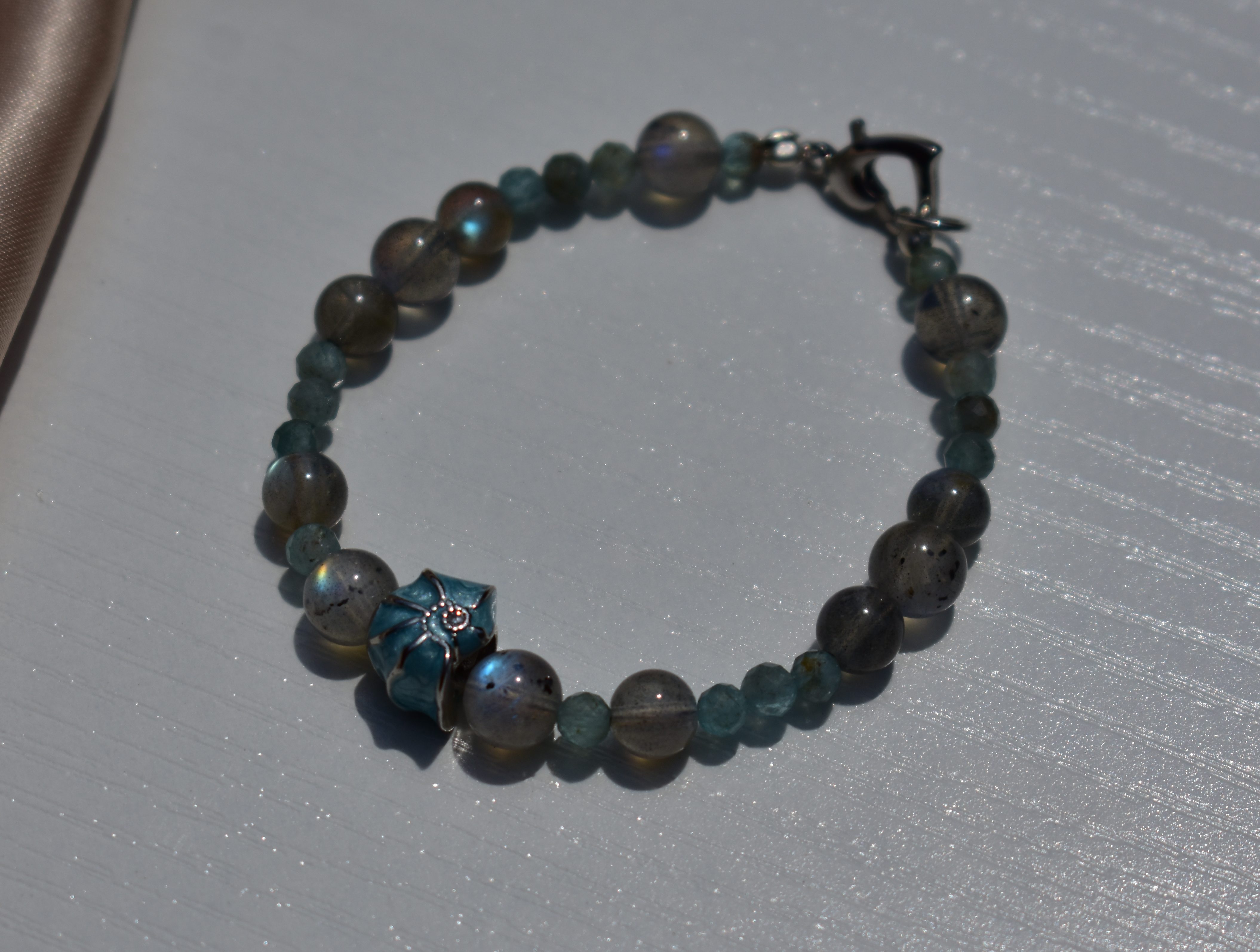 Oceana//Labradorite & Apatite Bracelet