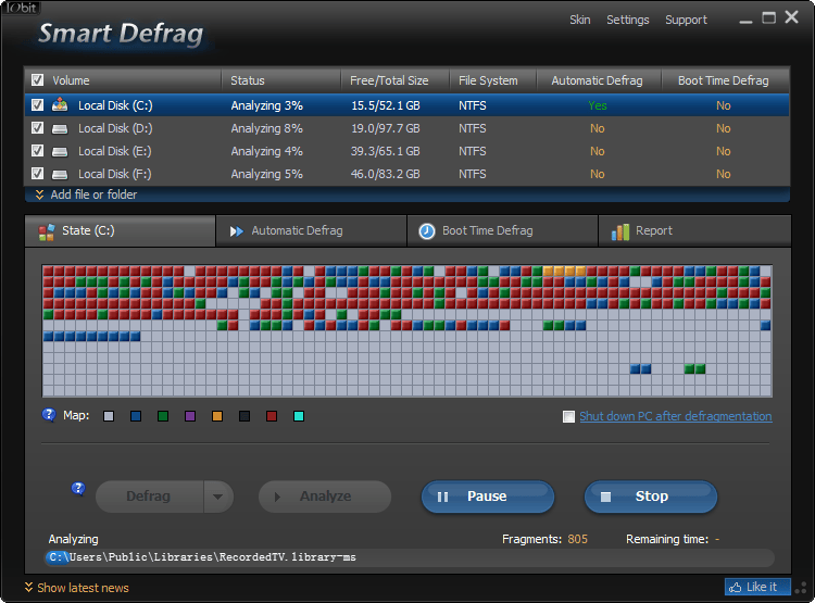 硬碟重組工具 IObit Smart Defrag Pro 免安裝版 - 艾維獅玩3C