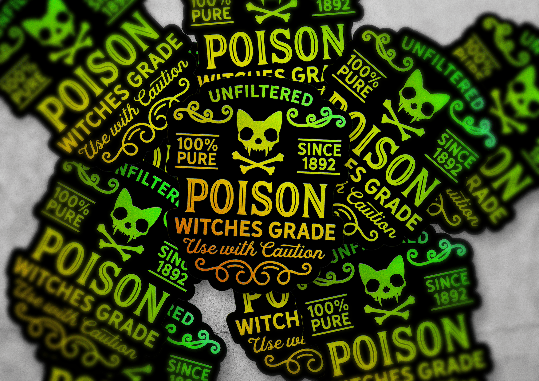 Custom holographic vinyl decals pt1 Holo vinyl + metamark custom stickers