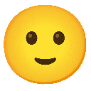Smiling Face with Smiling Eyes on Noto Color Emoji, Animated 14.0