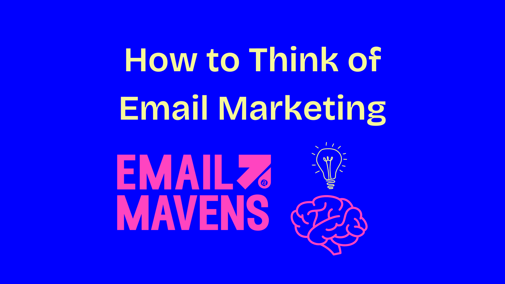How to Think of Email Marketing
