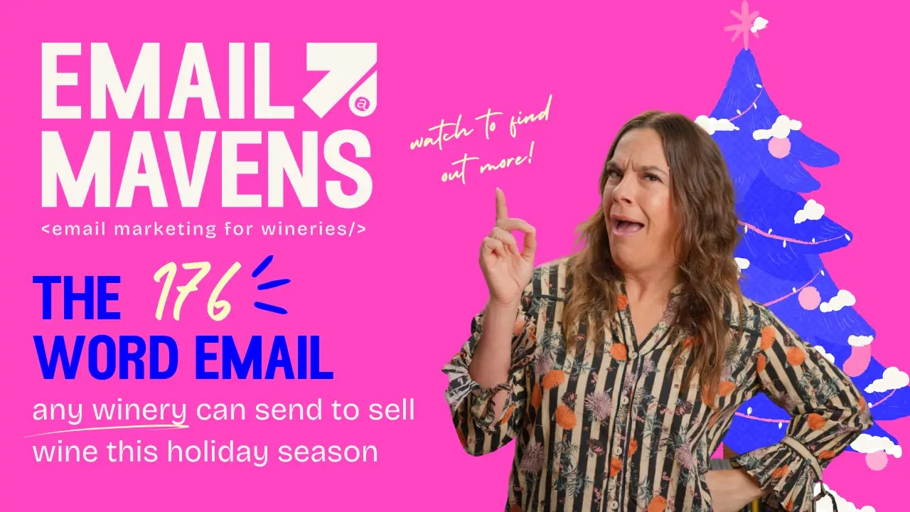 The 176-word email any winery can send to sell wine this holiday season
