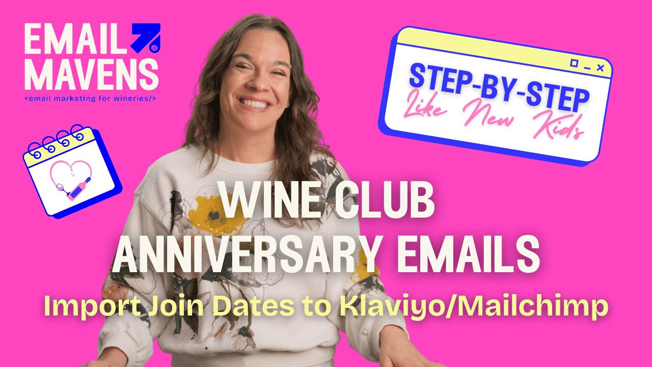 Want to retain more wine club members and drive repeat revenue? Learn how to automate wine club anniversary emails—whether you use Klaviyo, Mailchimp, or another ESP.