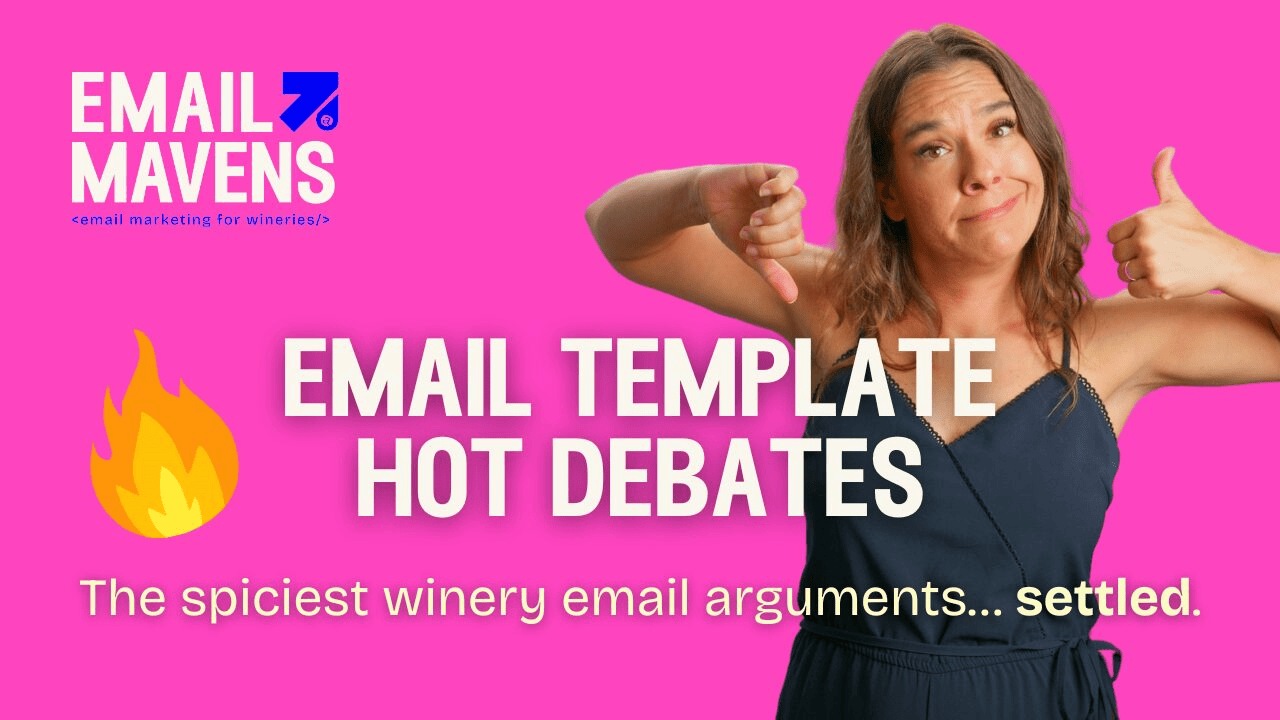 Winery email template design debates: logo links, navigation, footers