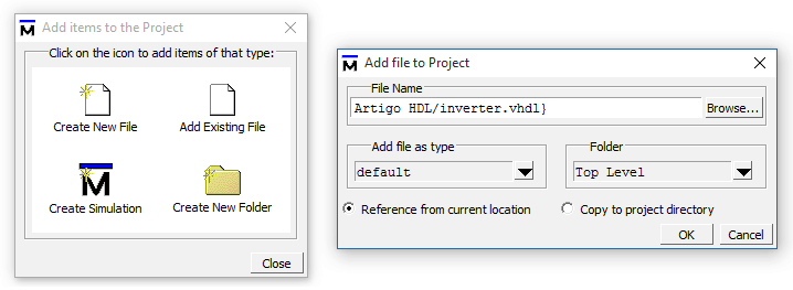 Co-simulação HDL: Add File no Multisim