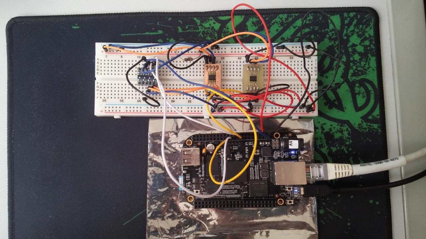 Circuito real – Beaglebone e rede CAN CAN com BeagleBone