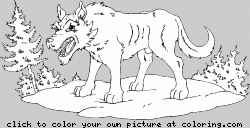 Set off fireworks to wish amer. Angry Wolf Coloring Page Coloring Com