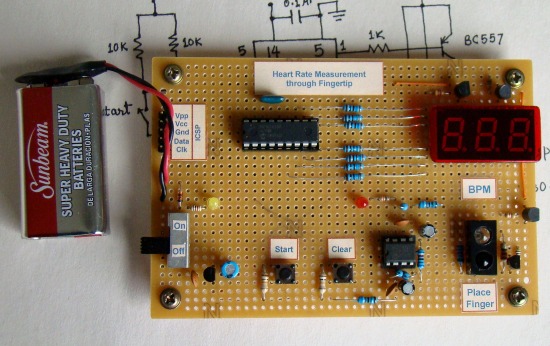 Heart Rate Measurement From Fingertip Embedded Lab