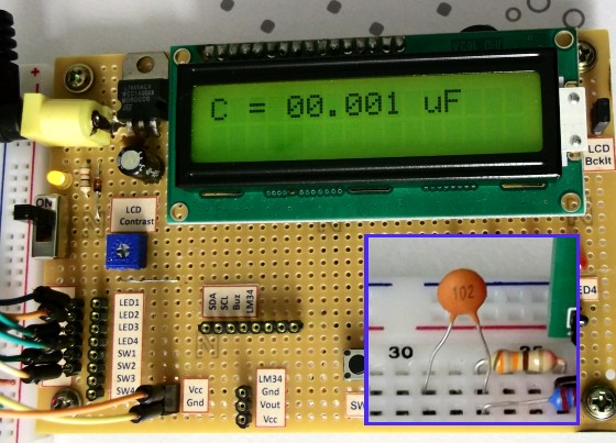 Making A Digital Capacitance Meter Using Microcontroller