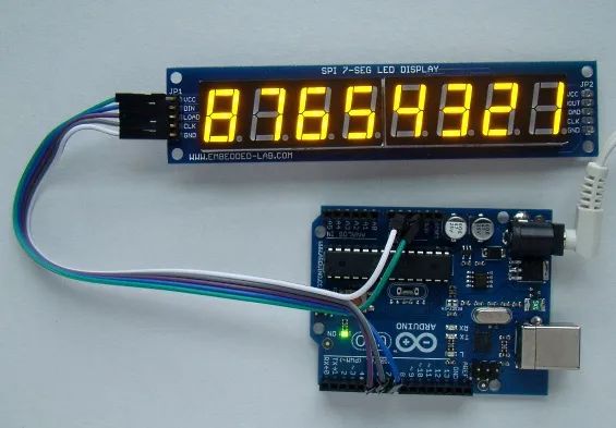 Pcb For Serial 7 Segment Led Display From Embedded Lab On Tindie - Download Professional Minimal Illustration | HD