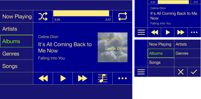 Left: Variant M (800x600, 4:3). Right: Variant XS (400x225, 16:9).