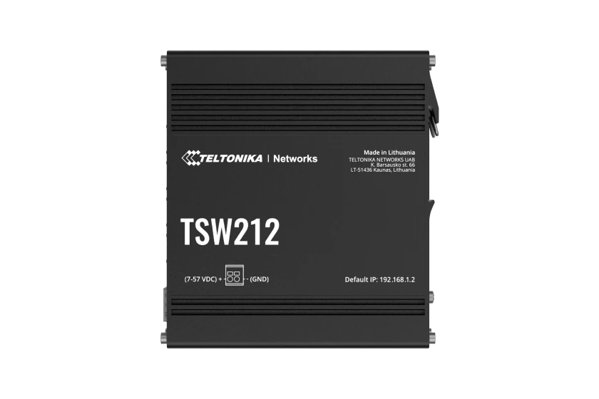 Teltonika TSW212 Managed Ethernet Switch | GbE + SFP | 8 Ports + 2 SFP | TSW212000000 | North America
