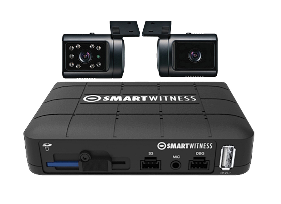 TrackingForLess Four-channel CP4-DVR | Integrated GPS and External Microphone | Two Cameras Included