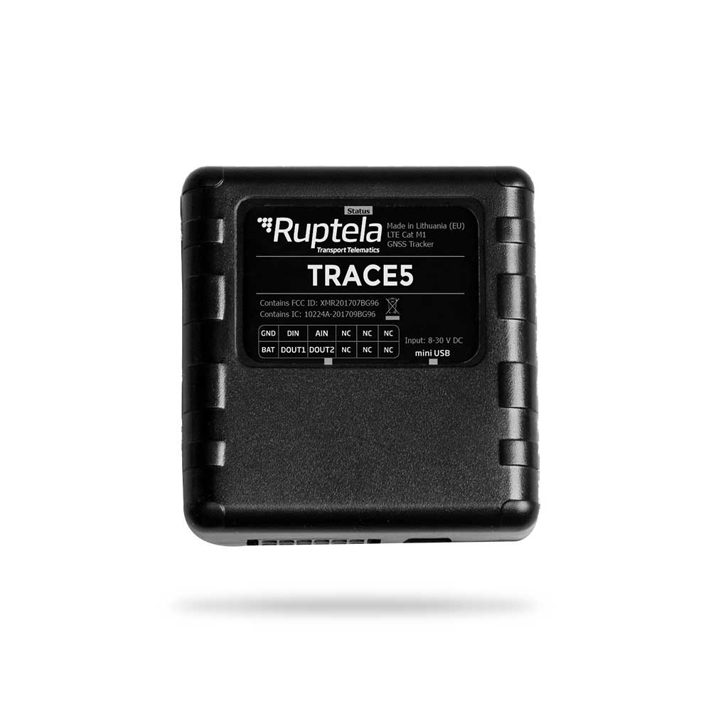 Ruptela Trace5 4G LTE Cat-M1 GPS Tracker for AT&T