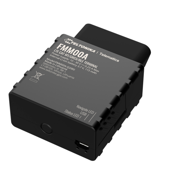 Teltonika FMM00A 4G/LTE Cat M1 OBD-II GPS Tracker | BT/BLE 4.0 | GPS/GLONASS/Galileo/BeiDou/QZSS | 2A3HUFMM00A | AT&T