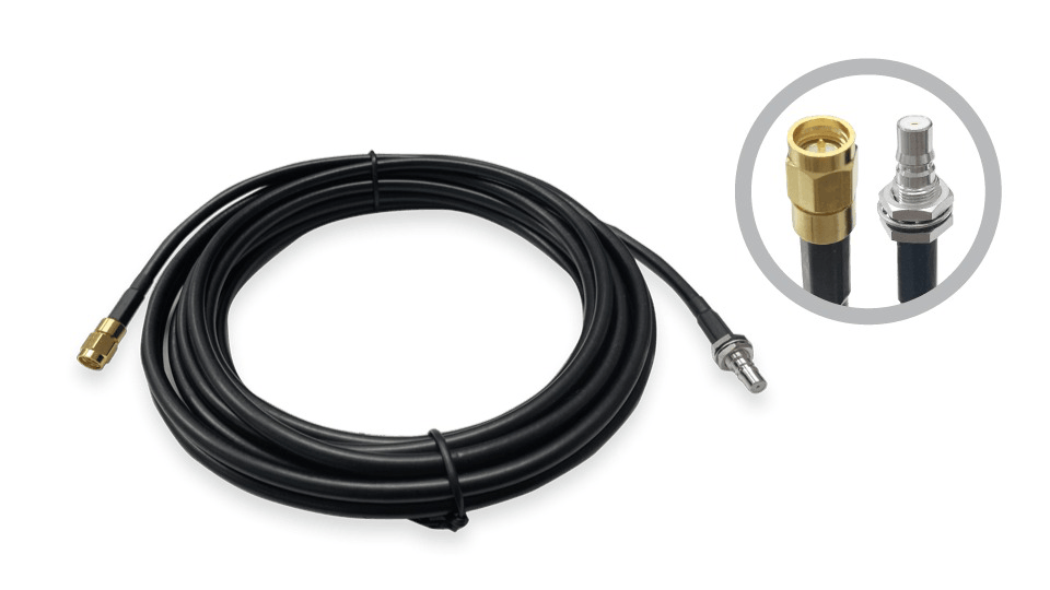 Peplink 15' Antenna Extension Cable | SMA Male to QMA Female Connectors | EXC-SQ-15