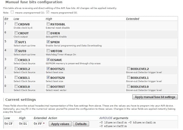 All you need to know about AVR fuses - Embedds