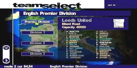 Capture d'écran Canal+ Premier Manager