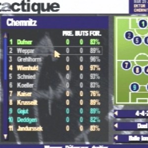 Capture d'écran Canal+ Premier Manager