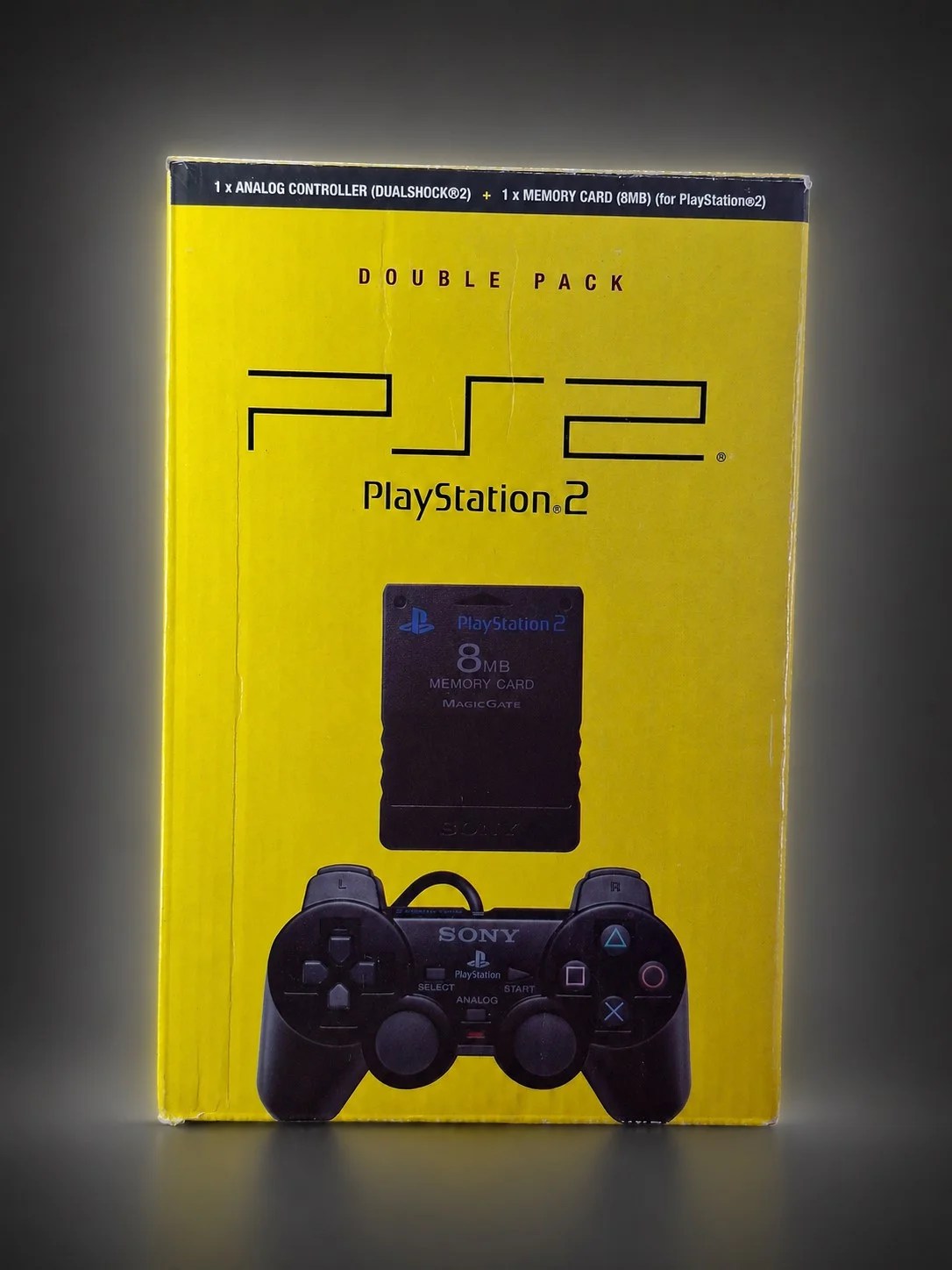 Double Pack PS2 DualShock 2 + Carte Mémoire 8 MB