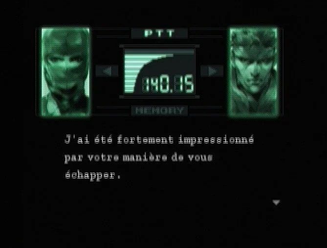 Capture d'écran Metal Gear Solid