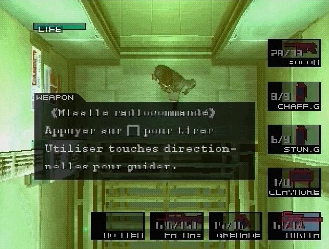 Capture d'écran Metal Gear Solid
