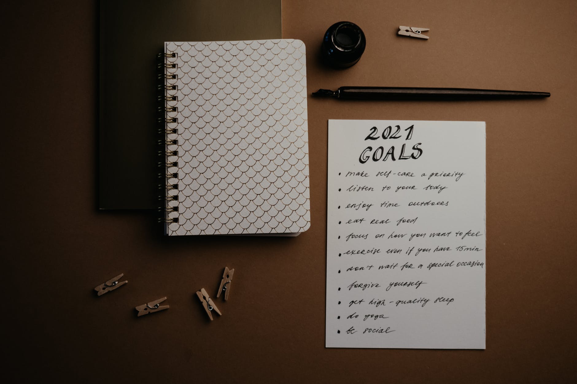 notebooks on the table
