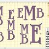 Shows multiple single-click text and monogram modifications you can do with Embrilliance Essentials