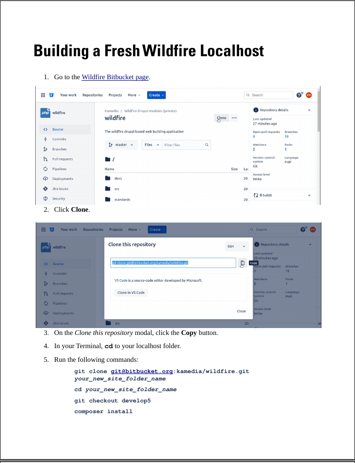 Building a Fresh Wildfire Localhost