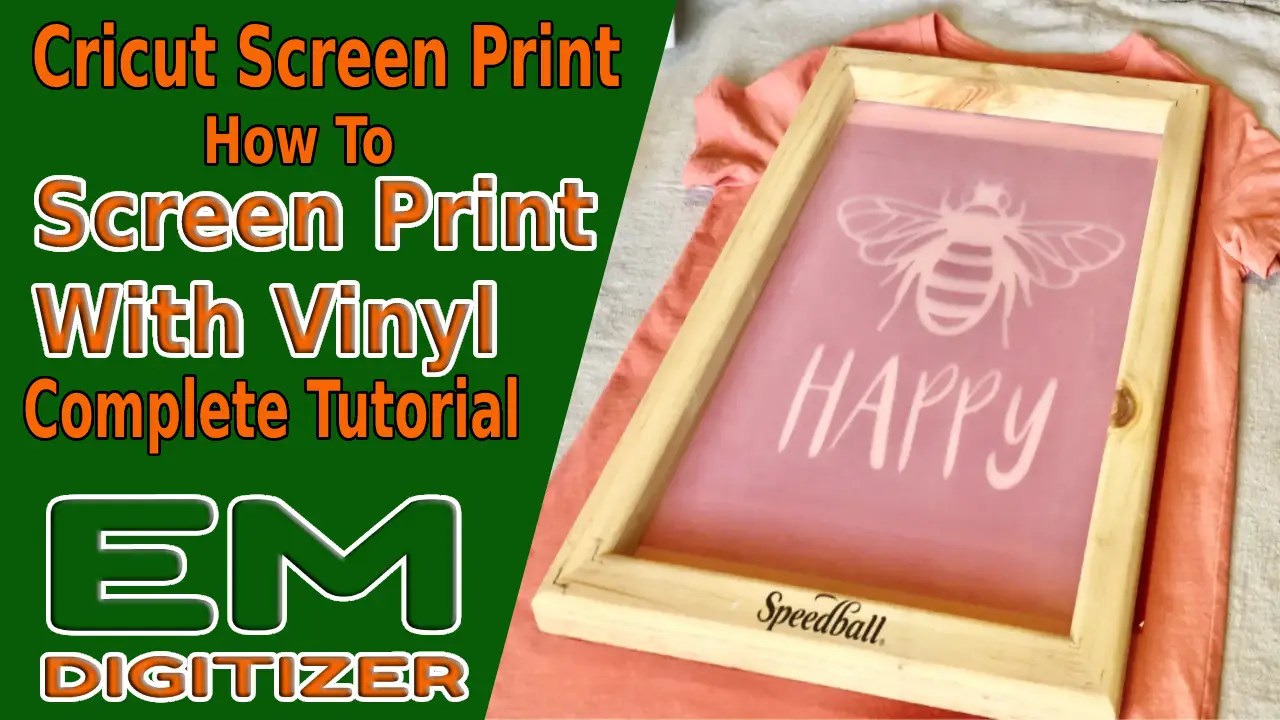 Cricut Screen Print How To Screen Print With Vinyl Complete Tutorial