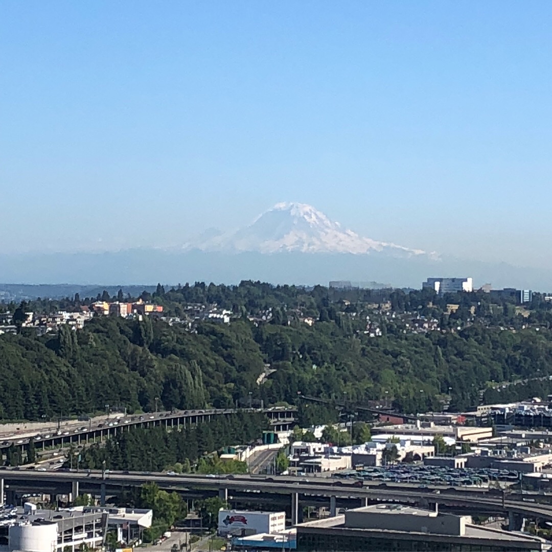 Rainier showing up