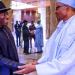 Former Presidents Goodluck Jonathan, Buhari storm Aso Rock Villa, read what happened