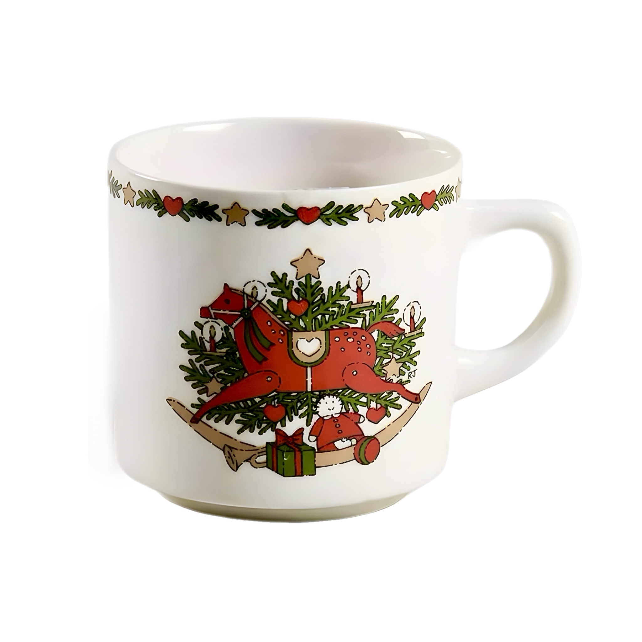 O Christmas Tree China Flat Cup by Ten Strawberry Street, 1987