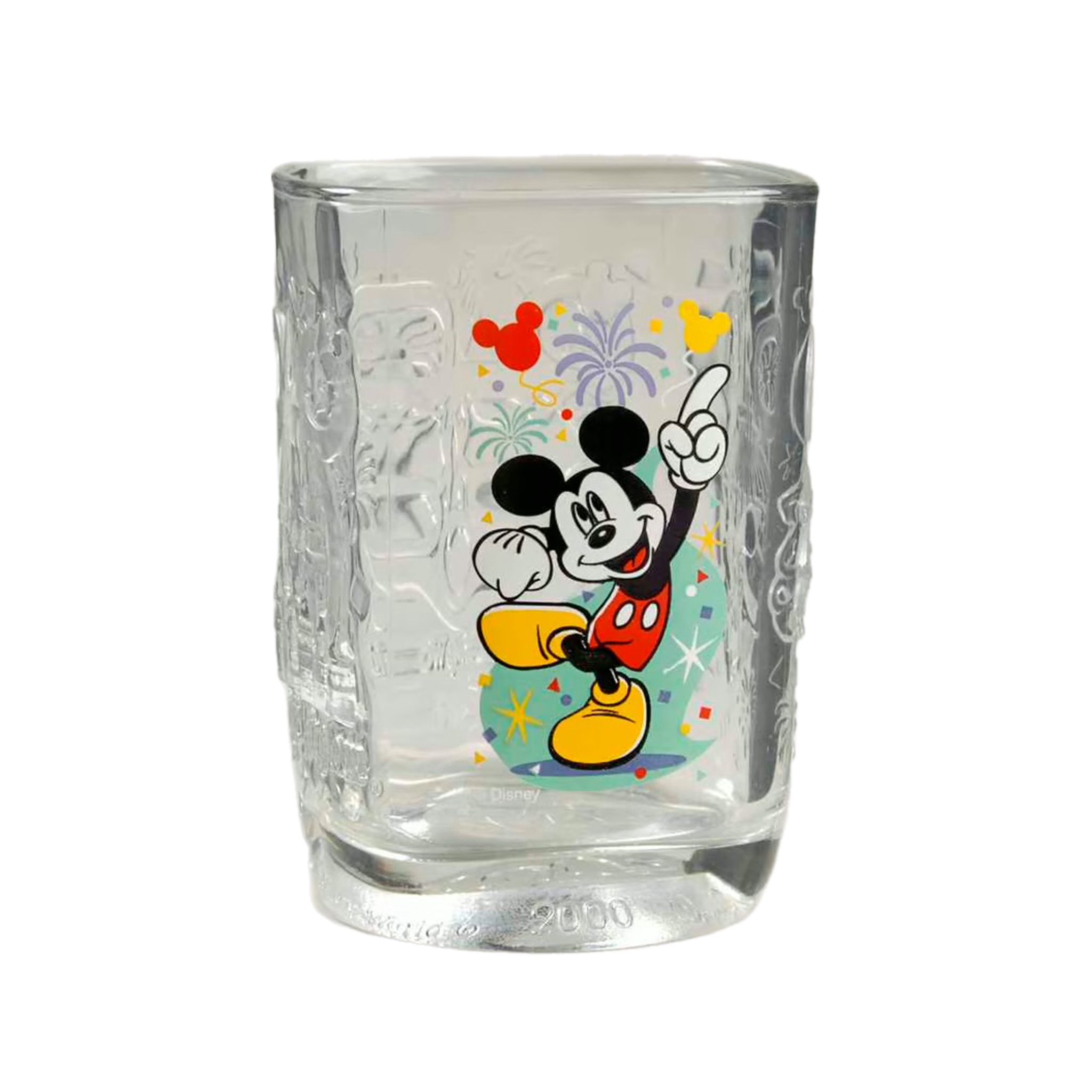 Disney by McDonald's Millennium Celebration Glass: Magic Kingdom, Mickey. 2000