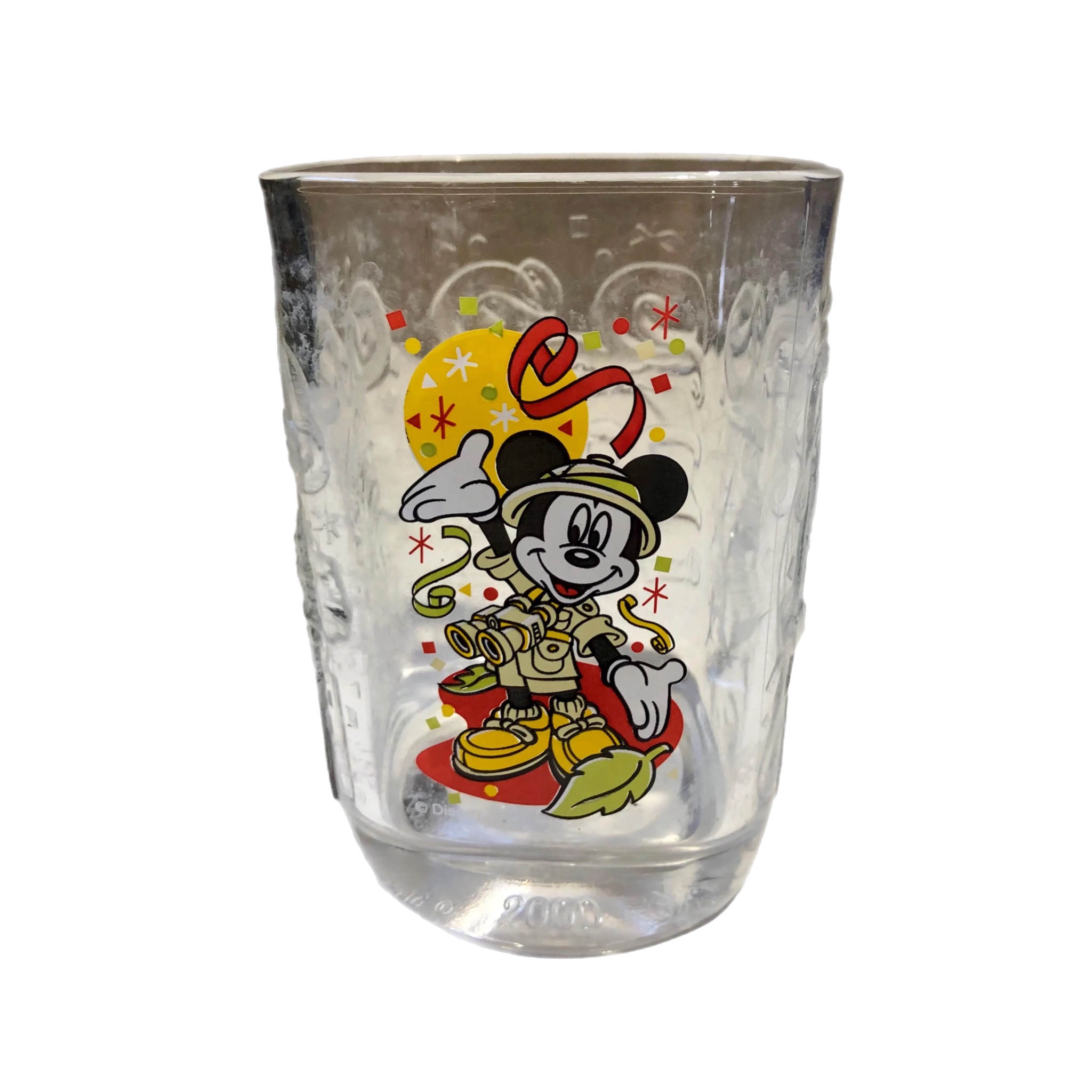 Disney by McDonald’s Millennium Celebration Glass: Animal Kingdom, Mickey. 2000