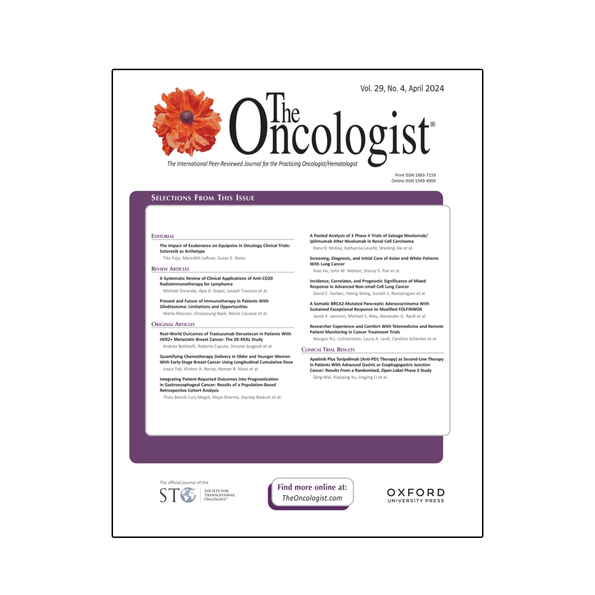 The Oncologist Volume 29 (Choose issue)
