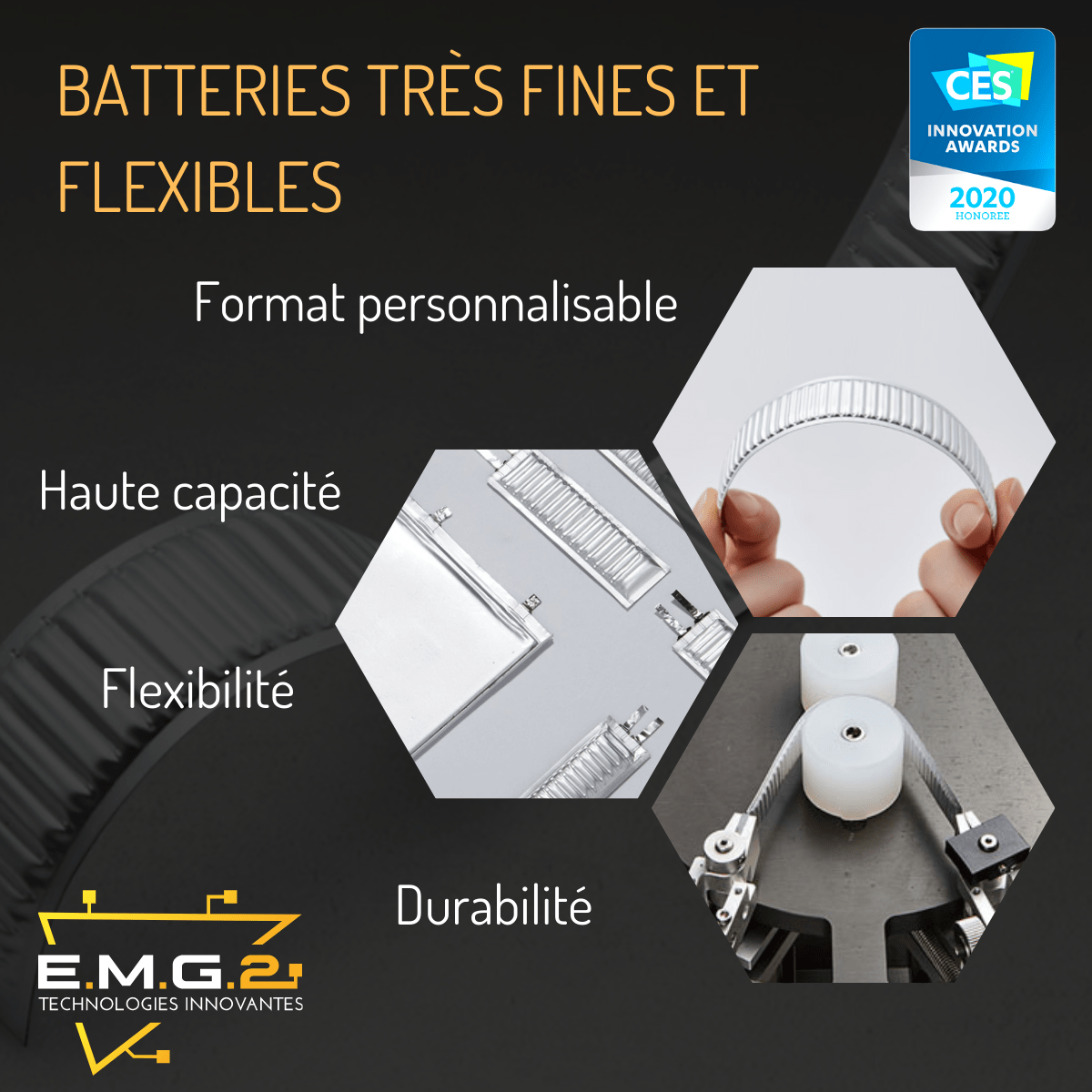 BATTERIES FINES ET FLEXIBLES