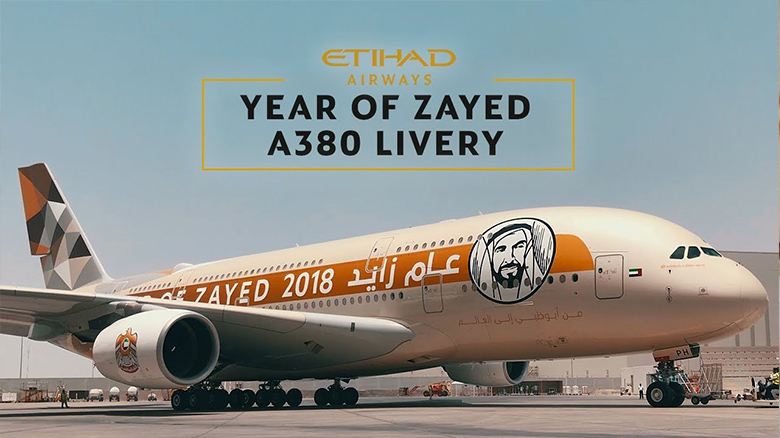 Etihad Airways launches 'Year of Zayed' A380 aircraft | EMIC
