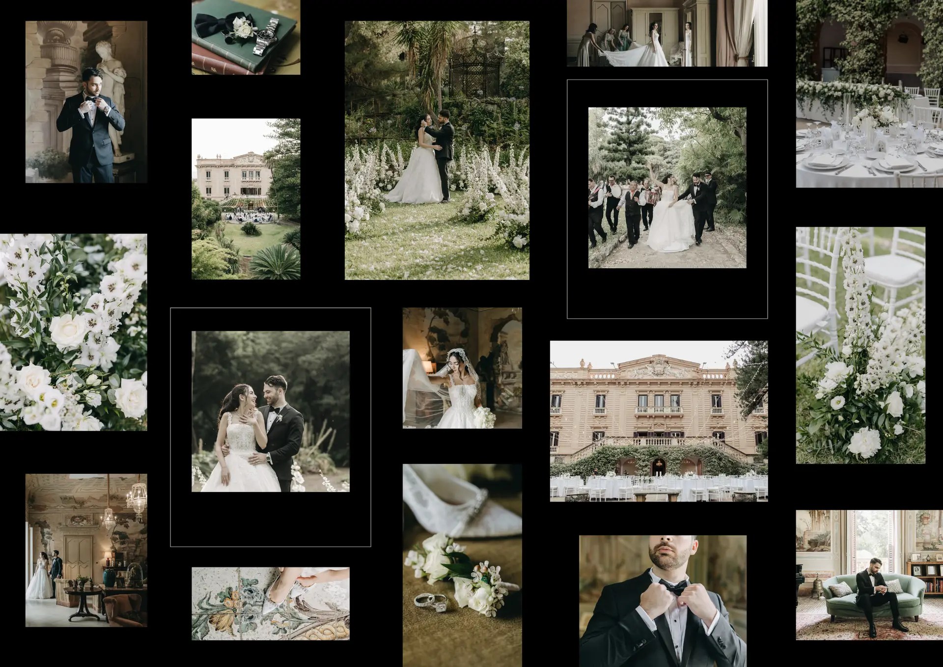 luxury wedding in villa tasca palermo