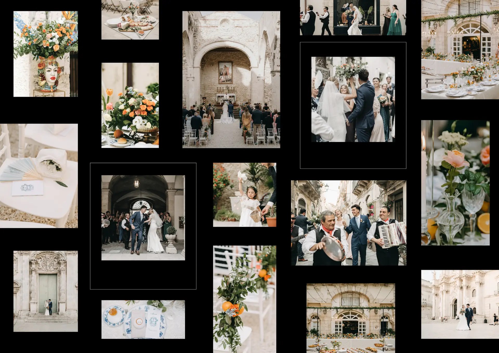 Intimate and colorful wedding in ortigia sicily