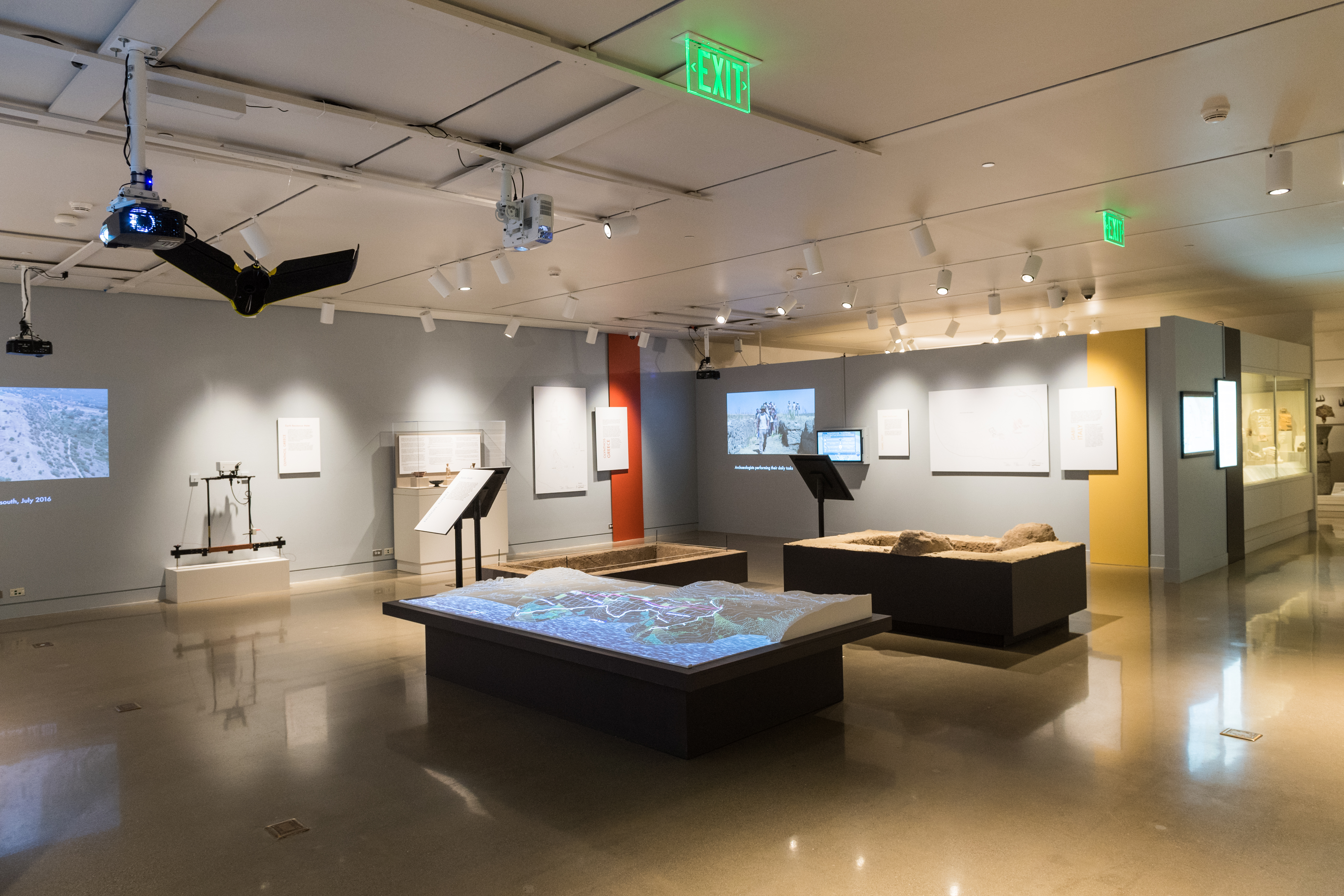 "Urban Biographies" gallery, Kelsey Museum, 2018.